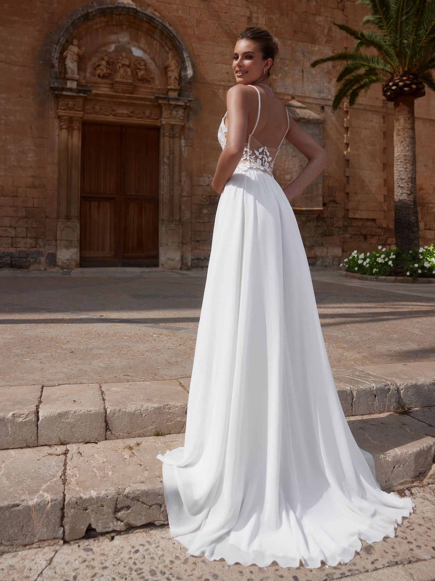 Bustier de mariée en tulle et dentelle