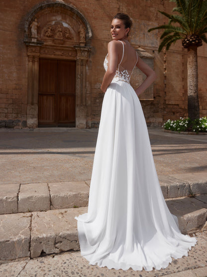 Bustier de mariée en tulle et dentelle